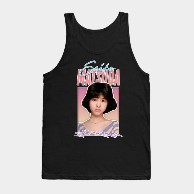 Seiko Matsuda // Retro 80s Fan Art Design Tank Top by DankFutura